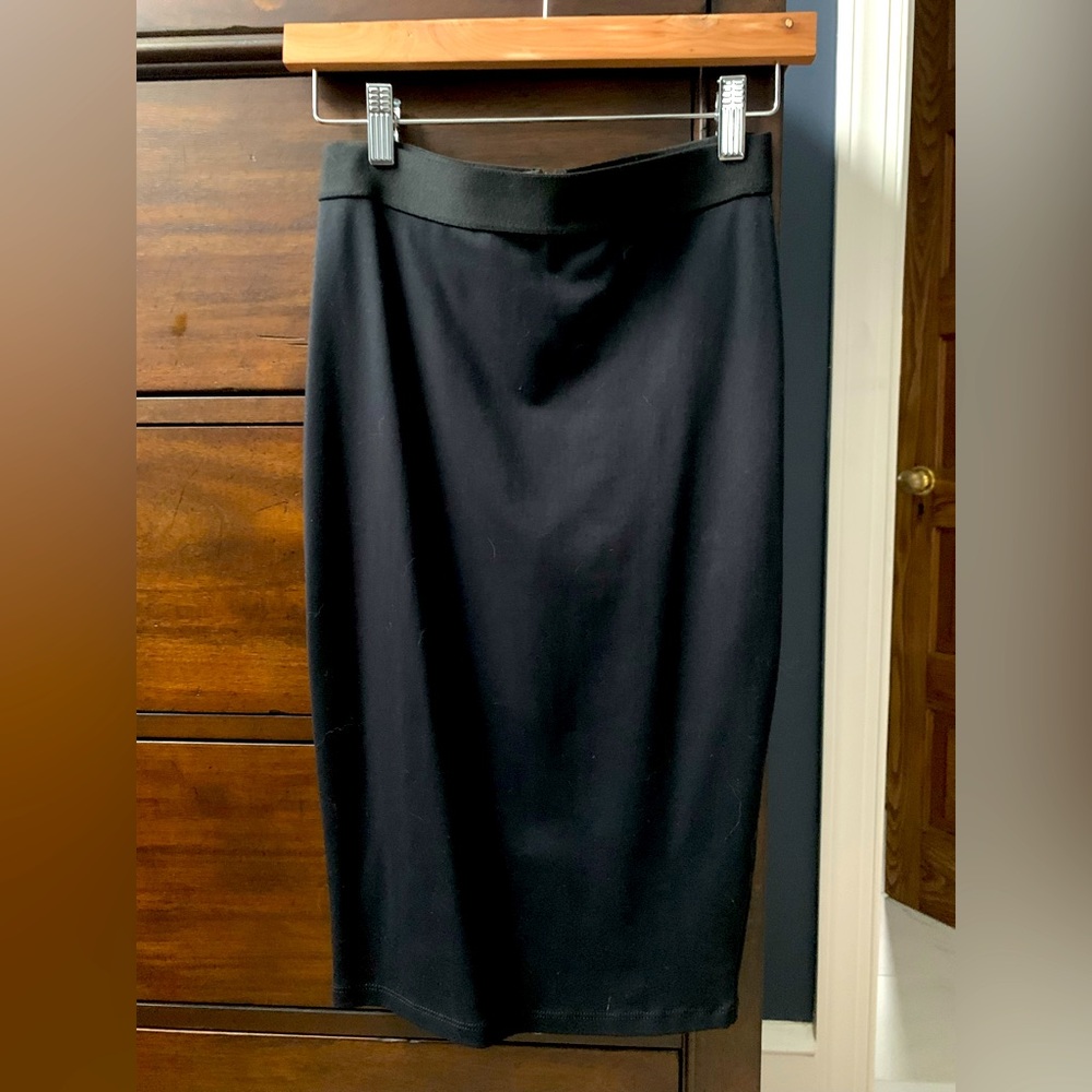 David Lerner knit zip back skirt